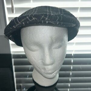 Wool Cloth Baseball Men Fitted Cap Hat Visor Soft Warm Tweed